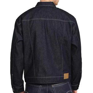Veste en jean Nexfit Athletics Premium Stone Wash, respirante, teinte en pièce, coupe classique, style décontracté, fermeture boutonnée - Product Image 4