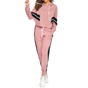 Ensemble de survêtement 2 pièces unisexe personnalisé OEM en molleton imprimé style streetwear avec fermeture éclair courte, couleur personnalisée 2026 - Product Image 4