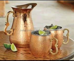 เหยือกน้ำทองแดงทำมือสไตล์วินเทจ ลายตอก งานฝีมือรักษ์โลก จาก Crafting Crafts - ของขวัญคริสต์มาสที่ยั่งยืน วางจำหน่ายแล้ว - Product Image 5