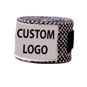Bandages de boxe personnalisés avec logo, fabrication OEM - Nylon et coton écologiques, durables et protecteurs - Product Image 1