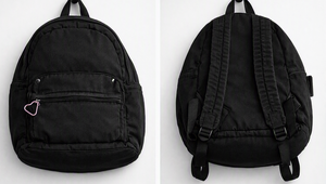 Mochila Oxford Negra para Portátil, Gran Capacidad, Bolsa de Viaje Escolar, Mochila de Día con Cierre de Cremallera - Product Image 1