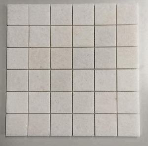 Mosaico de Mármol Blanco Cristal Cuadrado, Pulido, Moderno, para Pared Interior, 300x300mm, 8mm de Grosor, Resistente al Agua - Product Image 5