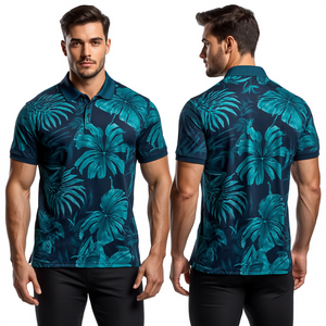 เสื้อโปโลผู้ชายลายพิมพ์แบบซับลิเมชั่นสไตล์ทรอปิคอล - Product Image 4