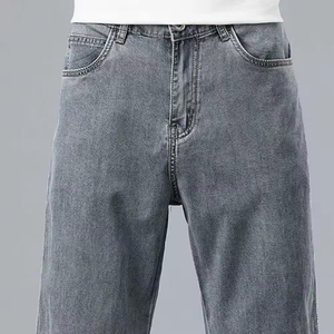 20. Men's Contemporary Denim Jeans Wholesale Straight Leg Pants Custom Logo Cotton Trousers OEM Manufacturer Private Label Appar - Product Image 3