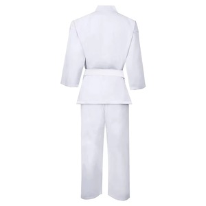 Uniforme de Karate Gi 100% Algodón Unisex, Duradero, Transpirable, Ropa Tradicional de Entrenamiento para Adultos, Blanco, Estilo Holgado, 160g, Personalizable por Delante - Product Image 2