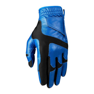 ถุงมือกอล์ฟ Opti Fit Seamless Universal Fit ผลิตจากหนังคุณภาพสูง สีน้ำเงิน/ดำ ปรับขนาดข้อมือได้ - Product Image 3