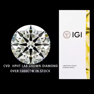 Diamante CVD de Corte Redondo, Color F, Claridad VVS1 |   Piedra Suelta Cultivada en Laboratorio para Anillos de Compromiso y Joyería Fina - Product Image 1