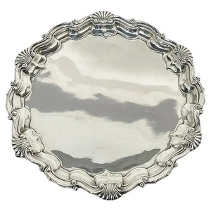 Assiette de Présentation Ronde en Acier Inoxydable Finition Nacrée Écologique Non Toxique – Vaisselle Élégante pour Mariages et Banquets - Product Image 6