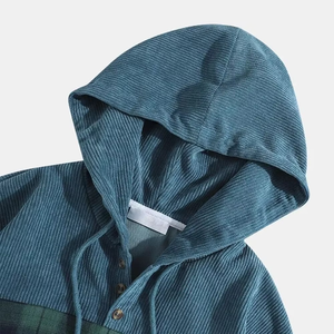 Sudadera con Capucha Extra Grande para Hombre, de Algodón Grueso, con Logotipo, Diseño Sólido, Forro Polar, para Invierno - Product Image 3
