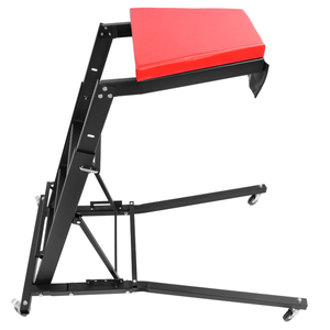 บันไดพับได้สำหรับงานยานยนต์ ปรับความสูงได้ เคลื่อนย้ายสะดวก รับน้ำหนักได้ 400 ปอนด์ พร้อมล้อหมุนแบบพกพา GAPGAR045 - Product Image 2