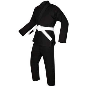 Color negro cómodo transpirable barato uniforme de entrenamiento de Karate Gi uniforme transpirable cómodo y de secado rápido - Product Image 6