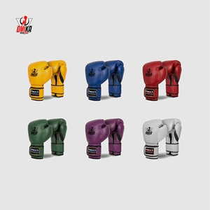 Custom Logo Metallic Gold Green Boxing <b>Gloves</b> Lightweight Professional PU/<b>PVC</b>/Leather Breathable Full Finger for Wrist Strap - Product Image 4