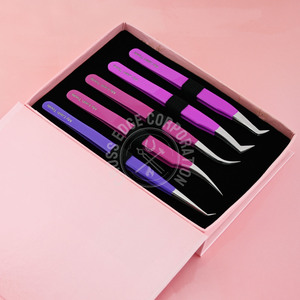 Pince à cils classique longue durée pour extensions de cils pince à épiler volume de cils bricolage en gros pour cils avec des couleurs personnalisées - Product Image 1