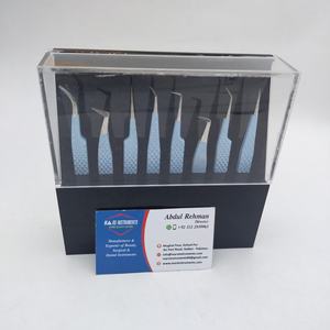 Soporte de extensión de pestañas acrílico pinzas de pestañas de acero inoxidable sostenible - Product Image 4