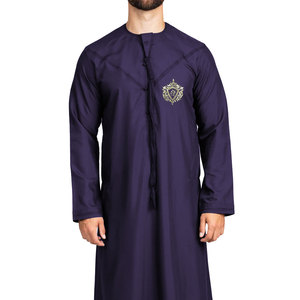 <b>Mens</b> for Saudi <b>Thobes</b> Autumn Breathable Thermal Plus Size Islamic Arabic Long Sleeve 100% Polyester Fleece Stand Collar - Product Image 1