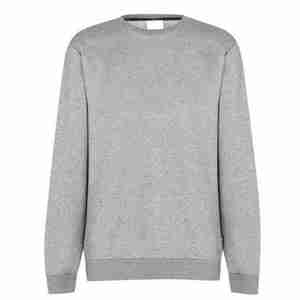 Sweat-shirt en molleton uni à manches longues pour hommes Hiver Confort ultime et chaud avec impression numérique Teint uni - Product Image 1