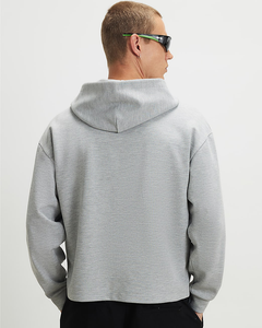 Men's Winter Oversized Heavyweight Cotton <b>Zip</b>-Up Hoodie Drop Shoulder Relaxed Fit Eco-Friendly Breathable Blank <b>Hooded</b> Jacket - Product Image 2