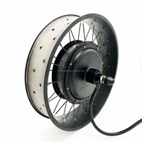 Moteur de moyeu arrière sans balais et sans engrenages pour vélo électrique Fat Ebike 20 pouces 20x4.0, 60V 72V 3000W