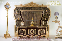 Meja TV LED Ukiran Tangan Mewah, Rak Pajangan TV Desainer, Furnitur Ruang Tamu, Kabinet TV Putih Vintage Modern Buatan Tangan