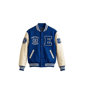 Trendy Oversized <b>Men</b> Casual Woolen Varsity <b>Jacket</b> College Style Reversible Plus Size Winter Unisex <b>Baseball</b> Bomber <b>Jacket</b> - Product Image 1