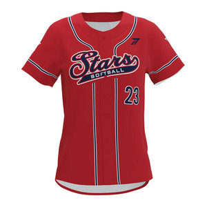 Diseña Tu Propia Camiseta de Softbol para Mujer, Camisetas de Softbol de Lanzamiento Rápido, Uniforme Personalizado por Sublimación, Logotipo, Número, Nombre, Proveedor OEM de Béisbol - Product Image 1