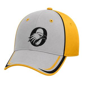 Casquette de cricket gris-jaune réglable, chapeau de sport respirant, accessoires de cricket d'extérieur, couvre-chef d'équipe, vêtements athlétiques décontractés - Product Image 1