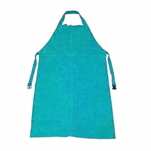 Tablier de soudeur sans manches en cuir de vachette pleine fleur robuste, haute résistance à la chaleur, protection contre les étincelles, pour travaux de construction et lutte contre les incendies - Product Image 4