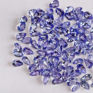 Tanzanita natural tallada en forma de pera de 7*5 mm, 64.18 quilates, calidad AAA, brillo AAA y color agradable, perfecta para cualquier creación de joyería a precio económico. - Product Image 3