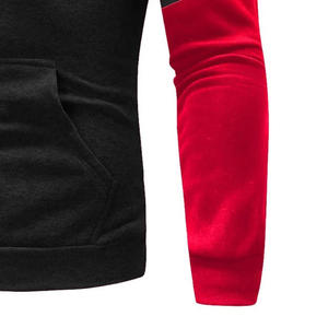 Winter Plus Size Contrast Color OEM Custom Design Pullover Hoodies Sweatpants 2pcs <b>Sets</b> Cotton Sportswear Training Jogging Wear - Product Image 4
