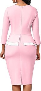 Vestido Polo para Mujer Corporativa - Uniforme Personalizado para Personal - Manga Corta, Algodón Piqué con Ribete en Contraste, Ropa para Damas - Product Image 4