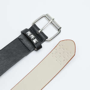 Men's Premium Quality Casual Cow Hide Genuine Leather Solid <b>Square</b> Belt <b>Adjustable</b> Length Steel Eco-Friendly Durable Heavy - Product Image 6