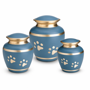 Urna Funeraria Premium de Metal Hecha a Mano para Cenizas de Perro con Tapa Roscada y Sellado Seguro, Suministros Funerarios al por Mayor, Ataúd para Guardar Cenizas de Animales - Product Image 1