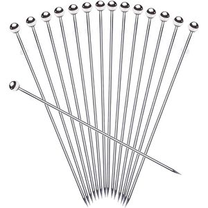 Juego de 15 Palillos de Cóctel de Acero Inoxidable de 8 Pulgadas para Brochetas de Bloody Mary, Herramientas Esenciales para Bar - Product Image 1