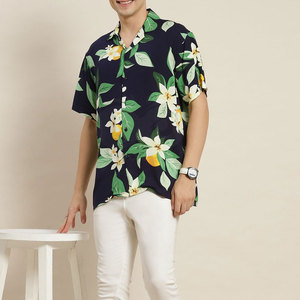 Camisas de Playa para Hombre, Ligeras y Cómodas, de Secado Rápido, de Algodón Ecológico, de Manga Corta, para Verano, Estilo Tropical - Product Image 6