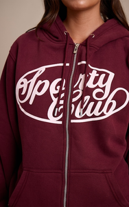 Sweat-shirts à capuche zippés pour femmes, personnalisables avec logo, en molleton 100% coton épais, respirants, coupe oversize, pour l'hiver, fabricant OEM - Product Image 6