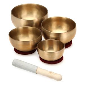 Bol chantant tibétain traditionnel en laiton pur, offrant une résonance profonde pour la guérison des chakras, la pratique du yoga et la méditation bouddhiste. - Product Image 6