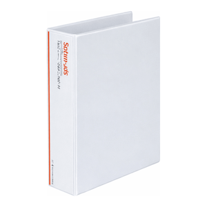 A4 PVC D-<b>Ring</b> <b>Binder</b> 200-400 Sheet Capacity Replaceable Cover Pockets - Product Image 2