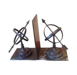Modèle de sculpture en aluminium, pieds dorés, serre-livres de bureau, centre de table décoratif, support de livres - Product Image 5