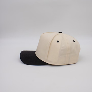 Casquette de baseball sportive personnalisée en coton bicolore structurée à 5 panneaux avec logo brodé, vente en gros d'usine, protection solaire, multicolore - Product Image 1