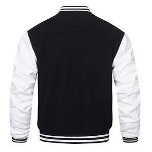 แจ็คเก็ตวาร์ซิตี้ดีไซน์ล่าสุด ระบายอากาศได้ดี คอเสื้อแบบคอกลม พิมพ์โลโก้ตามสั่ง แขนยาวเต็มตัว แจ็คเก็ตเบสบอลสำหรับผู้ชาย - Product Image 2