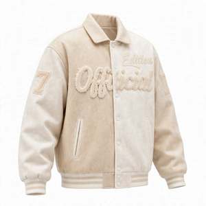 New Arrival <b>Men</b> Baseball <b>Jacket</b> Letter Embroidery Stand Collar Riding Coat Couples Style Leather <b>Jacket</b> Anti Stab <b>Thin</b> Polyester - Product Image 1