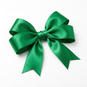 Factory 25mm Green Double Face Satin <b>Ribbon</b> Roll for Event Styling Gift Packaging Floral Design Hair Accessories DIY Craft Use - Product Image 2