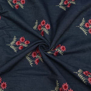 Tela vaquera de algodón con bordado para compradores de prendas de vestir, tela de encaje, tela para prendas de vestir, venta al por mayor, exportación, suministro de ropa de moda, Reino Unido - Product Image 6