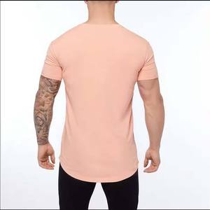 Men's Summer Cotton T-Shirts Breathable Regular Fit High Street Style Crewneck Short Sleeve Solid Design Customizable <b>logo</b> - Product Image 4