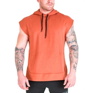 Camiseta Deportiva con Capucha para Hombre de Alta Calidad al por Mayor, Camiseta de Gimnasio Personalizada para Hombre, Camiseta sin Mangas Extra Grande para Hombre, Sudadera con Capucha para Gimnasio - Product Image 1
