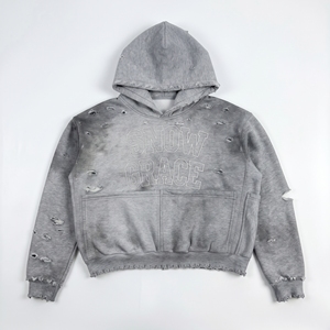 Sudadera con Capucha y Cremallera Snow Grace, Corte Holgado, Estampado de Letras en la Parte Delantera, Manga Larga, Estilo Casual de Invierno para Hombre - Product Image 1