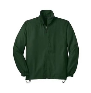 Veste anorak homme avec logo personnalisé, fermeture éclair intégrale, couleur unie, coupe-vent en nylon décontracté pour homme - Product Image 6