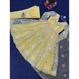 ชุดทำงานด้ายออร์แกซซ่าด้านล่างมีสีเหลืองดูปองตา - Product Image 3