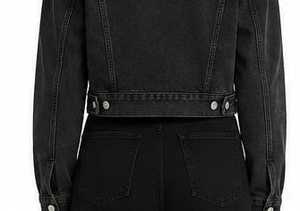 Chaqueta Vaquera para Mujer, Cuello Camisero, Color Sólido, Cierre de Botones - Product Image 4
