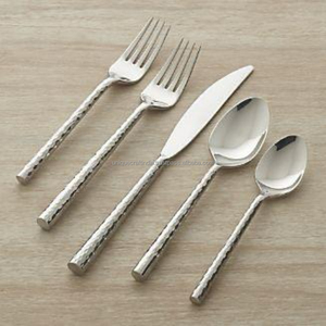 Brushed Silver Handle Cutlery Set Stainless Steel Spoon Fork <b>Knife</b> Tableware Wholesale Custom Fine Dining Home Kitchen Products - Product Image 4
